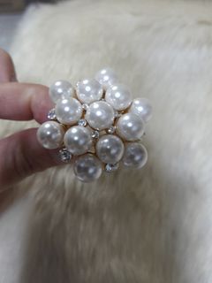 Aldo flower pearl ring