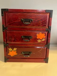 ASSORTED WOODEN JEWELRY BOX FROM JAPAN SOLD PER PIECE