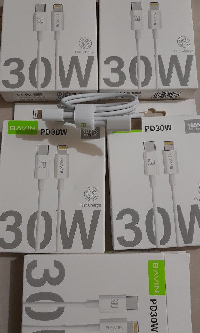 BAVIN BRAND IPONE AND TYPE C ADAPTOR (Category: Chargers & Cables) located in Quezon City. Submitted by hajjasittienor (Listing ID 1292427146, Image 1). Description: BRAND NEW. BAVIN BRAND FAST CHARGER CABLE & TYPE C ADAPTOR. .....PWEDE COD ......PWEDE PICK UP AVIDA TOWER NEW MANILA COL BONNY SERRANO AVE QUEZON CITY.