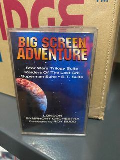BIG SCREEN ADVENTURE - Star Wars Trilogy / Superman / E.T. - Original Music cassette Tape - Used