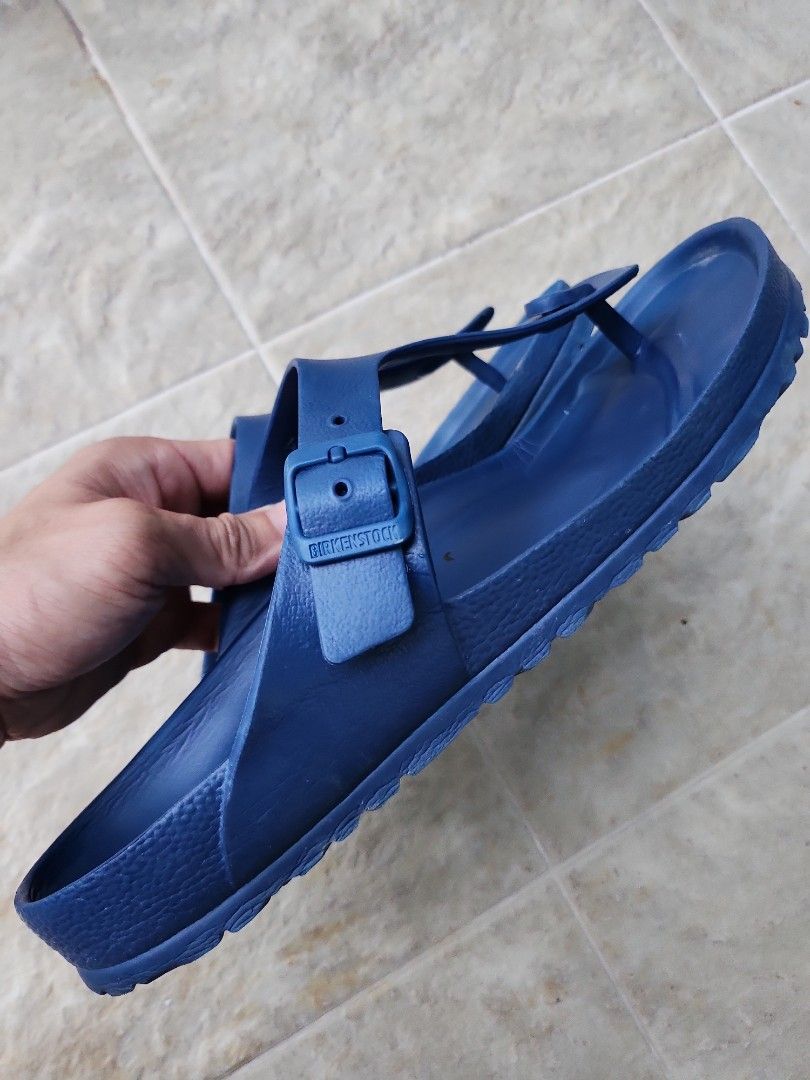 Birkenstock Waterproof Blue Sandal Men s Fashion Footwear Flipflops and Slides on Carousell