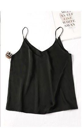 Satin V-neck Camisole Top