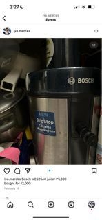 Bosch MES26A0 juicer