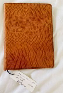 Brown leather passport holder