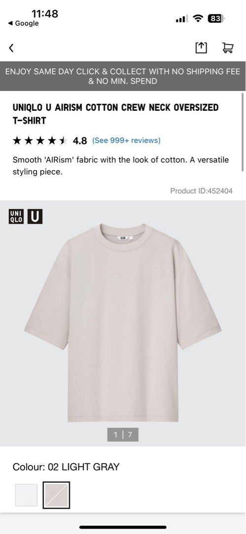 Uniqlo AIRism T-shirt Review