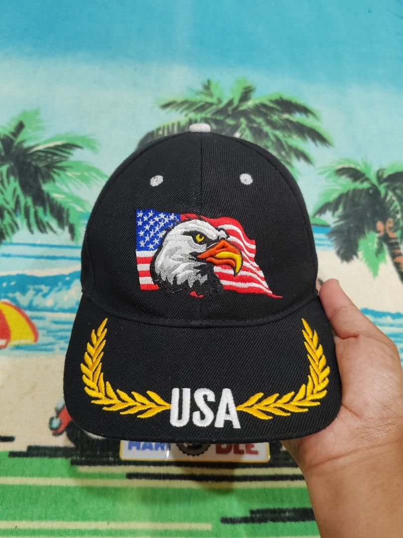 USA Flag & Palms Hat