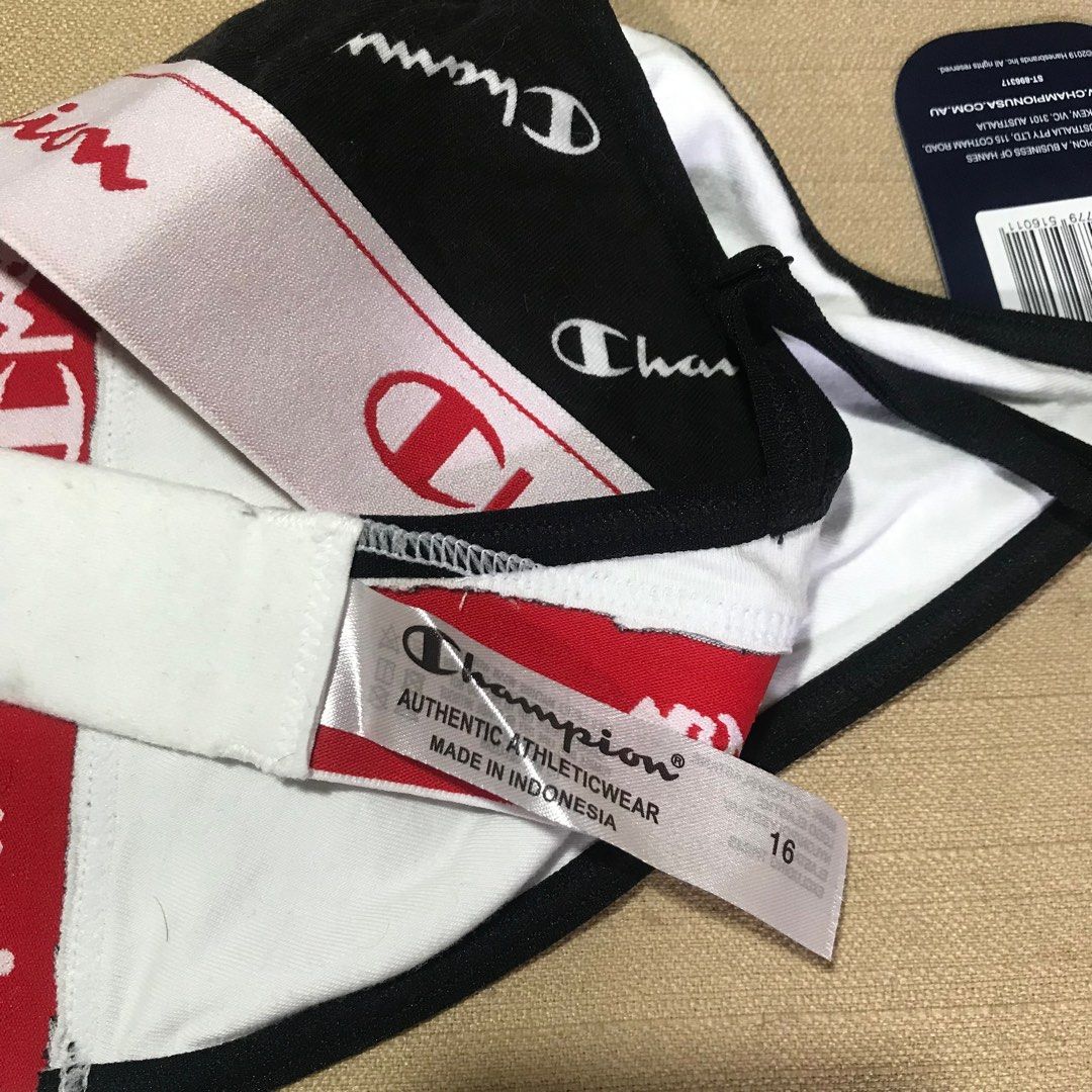 Champion bralette (Category: Activewear) located in San Pedro. Submitted by andr39 (Listing ID 1292310452, Image 3). Description: Champion bralette, garterized and adjustable straps. Never worn. MoP: BPI/Gcash 📍Location: San Pedro, Laguna ❗️No pictures when worn photo ❗️Actual item may vary from actual item due to photo settings or lighting .