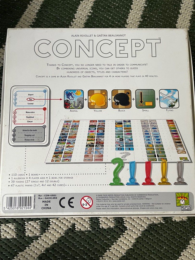 Concept (Category: Board Games & Puzzles) located in Singapore. Submitted by marsyaaa10 (Listing ID 1292354861, Image 3). Description: Handled with care. no trades. Delivery can make arrangements. Can Nego.