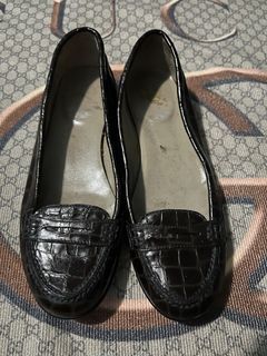 Croc Style genuine leather Flats
