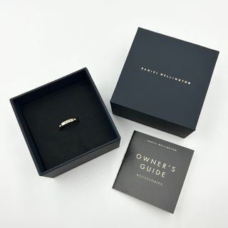 DANIEL WELLINGTON Classic Ring Lumine in Gold Double Plated Stainless Steel 316L With Crystal Stones SIZE 52