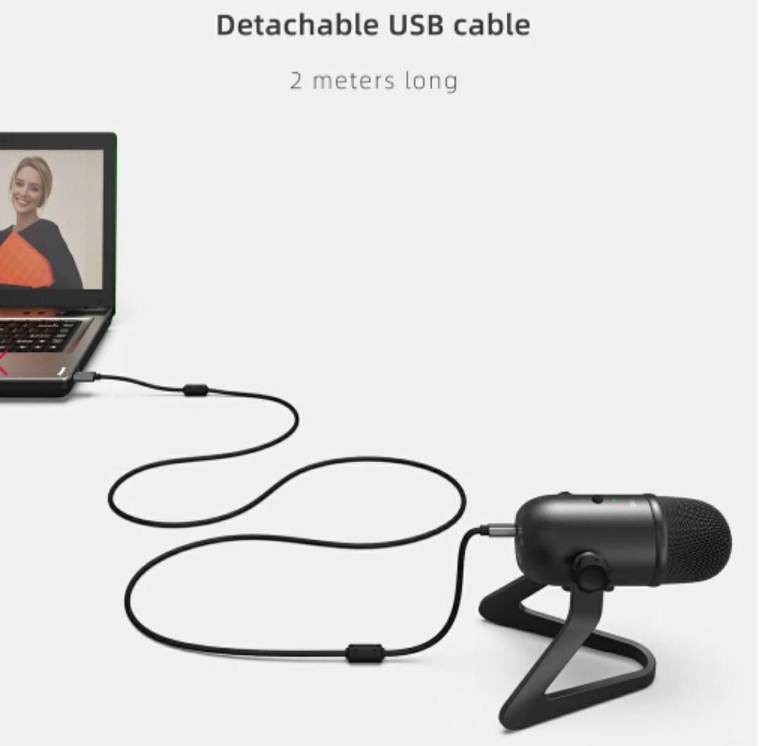 FIFINE K678 Studio USB Mic for Podcast (Category: Microphones) located in Marikina City. Submitted by skowshop (Listing ID 1292339086, Image 3). Description: About this item: SPECS: Type Condenser Polar Pattern Cardioid Frequency Response 40-20kHz Sensitivity -45d±3dB S/N Ratio 85dB Bit Rate & Sample Rate 16 bit 48kHz Power Supply 5V/80mA USB power Output Connection USB 2.0 Shipping Weight 1.3 kg Features: High-and-low-end heavy tone Shins in str