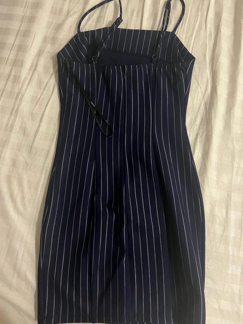 navy blue bodycon dress forever 21 Forever 21 Exclusive Dress Navy Blue 3D Floral Rosettes Bodycon Cocktail Jr  L