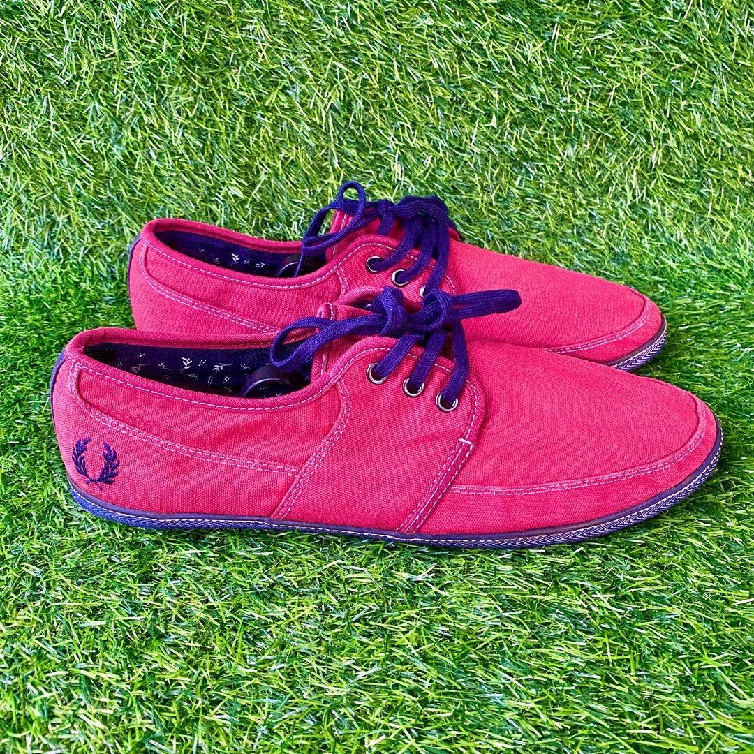 Fred perry red shoes hotsell