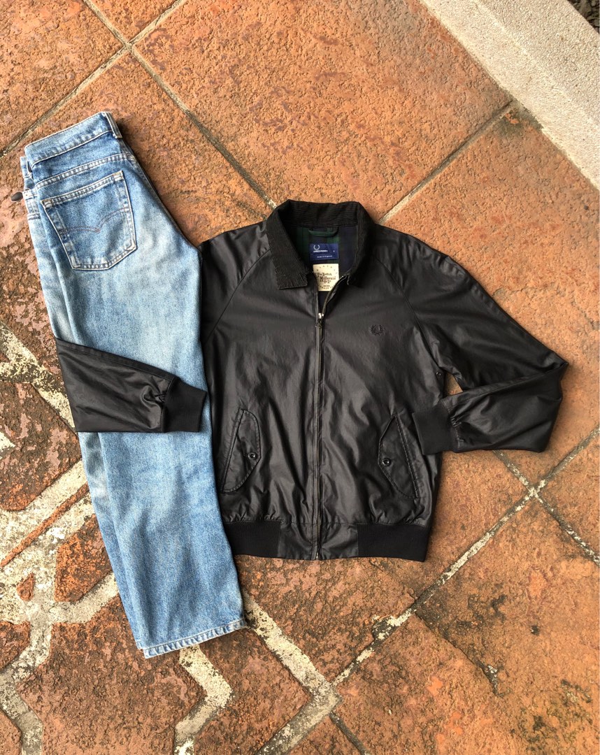 Fred Perry British Millerain Blouson 黒 L