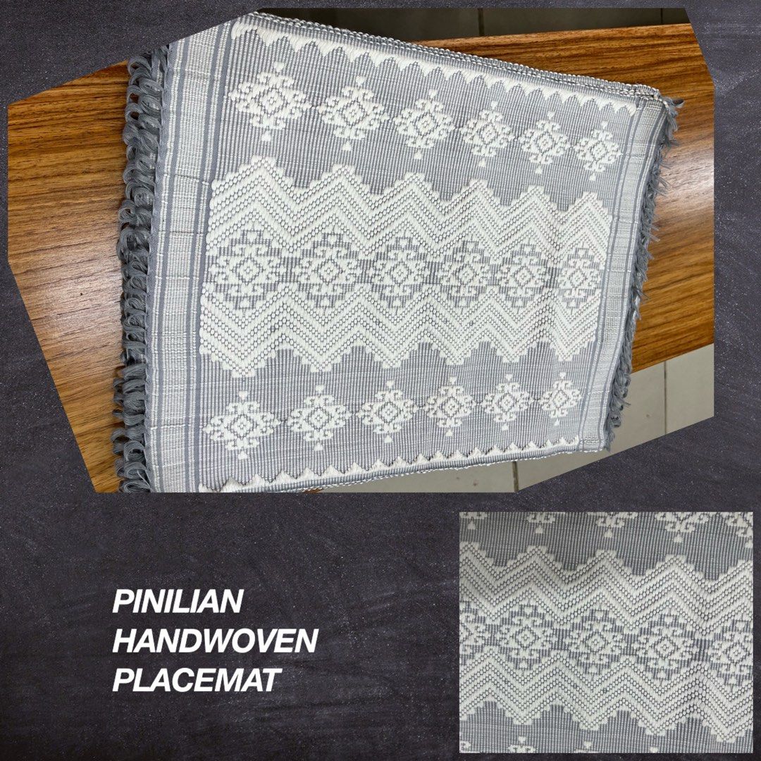 Handwoven Pinilian Abel Iloco Placemats (Category: Table Linen & Textiles) located in Quezon City. Submitted by ViganCasaAbelIloco (Listing ID 1292346233, Image 1). Description: Pls help a dying industry by purchasing ABEL PRODUCTS, carefully and intricately handwoven by the locals of Ilocos using wooden weaving machine, bamboo sticks and native yarn. Let’s rebuild our cultural heritage by owning a piece of these masterpieces. Limited PINILIAN HA