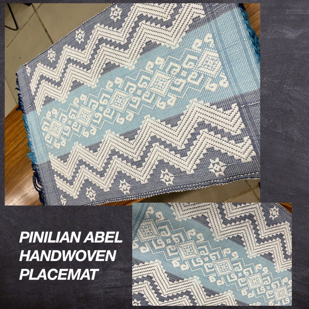 Handwoven Pinilian Abel Iloco Placemats (Category: Table Linen & Textiles) located in Quezon City. Submitted by ViganCasaAbelIloco (Listing ID 1292346233, Image 2). Description: Pls help a dying industry by purchasing ABEL PRODUCTS, carefully and intricately handwoven by the locals of Ilocos using wooden weaving machine, bamboo sticks and native yarn. Let’s rebuild our cultural heritage by owning a piece of these masterpieces. Limited PINILIAN HA