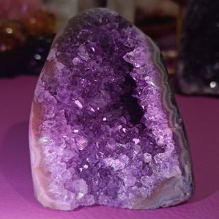 Sparkly Natural Amethyst Geode Raw Crystal Quartz Cluster Dream Specimen Energy Healing