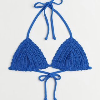 H&M blue crochet bikini
