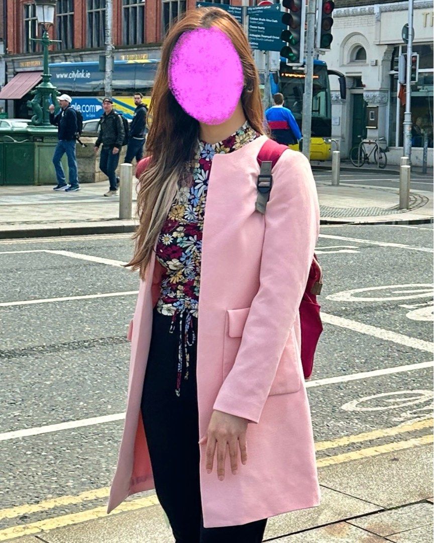 Light pink discount winter coat