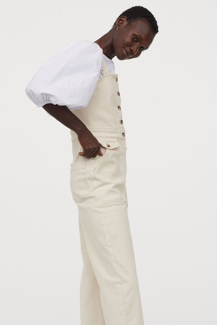 H&m white jumpsuit hot sale