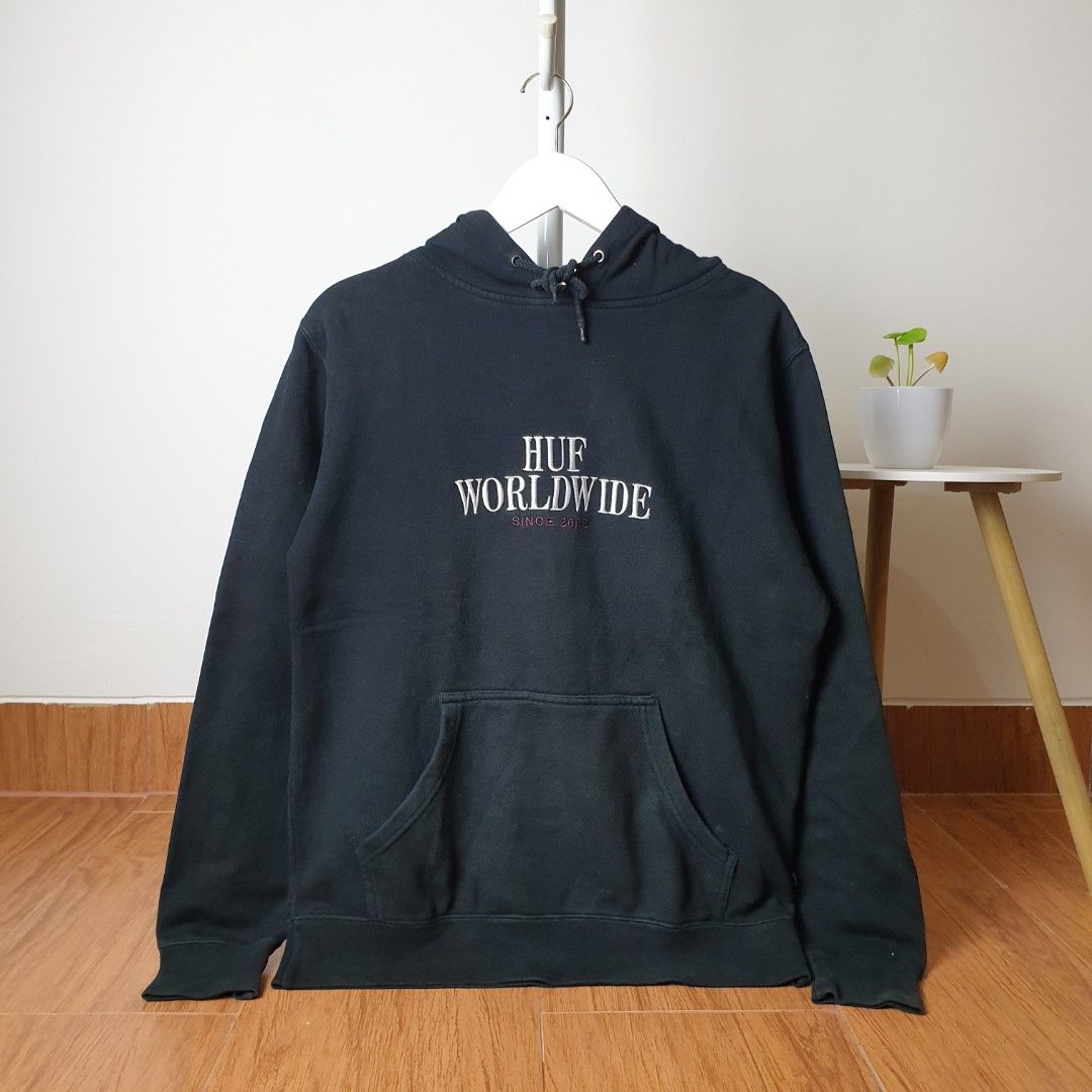 Hoodie HUF Worldwide Fesyen Pria Pakaian Atasan di Carousell