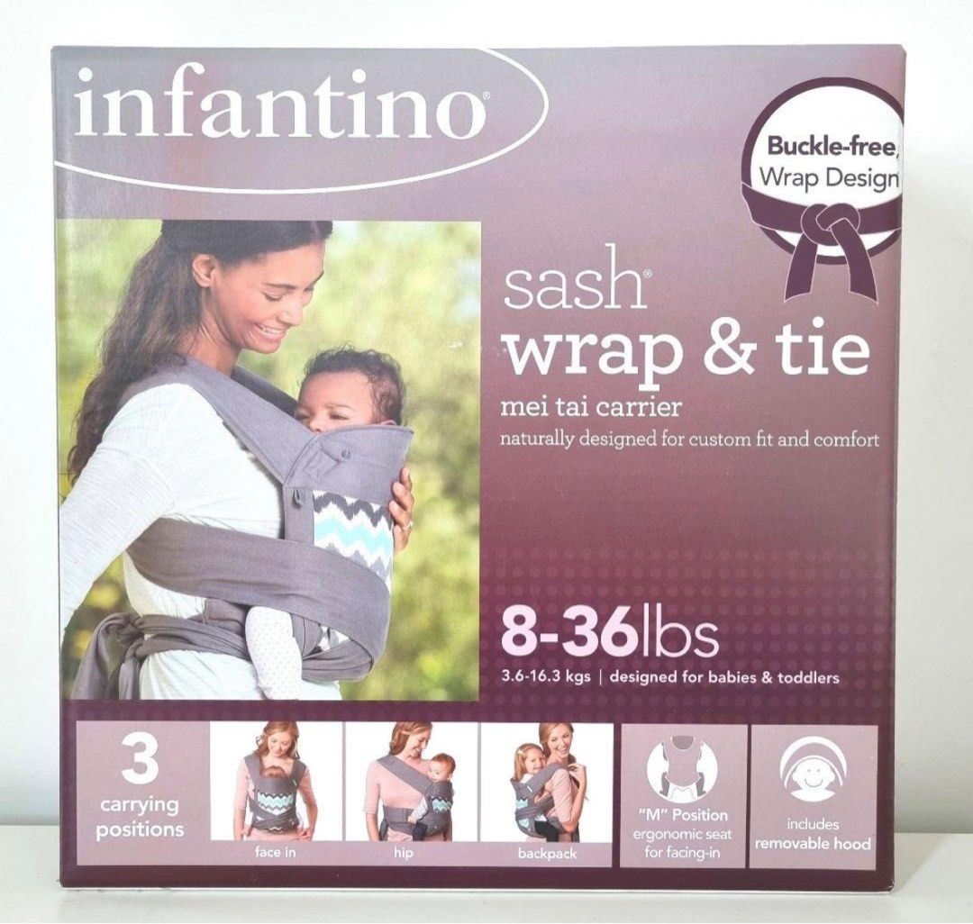 Infantino sash mei tai carrier newborn clearance