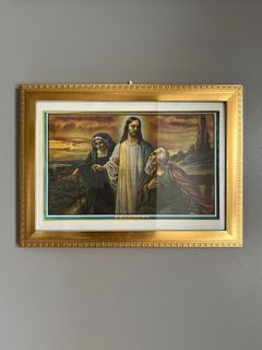 JESÚS, NUESTRO AMIGO INFALIBLE (Jesus, Our Infallible Friend) Framed Vintage Print