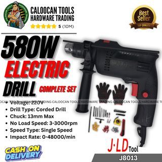 JLD 580W Impact Drill 13mm Heavy Duty Barena Drill (J8013)
