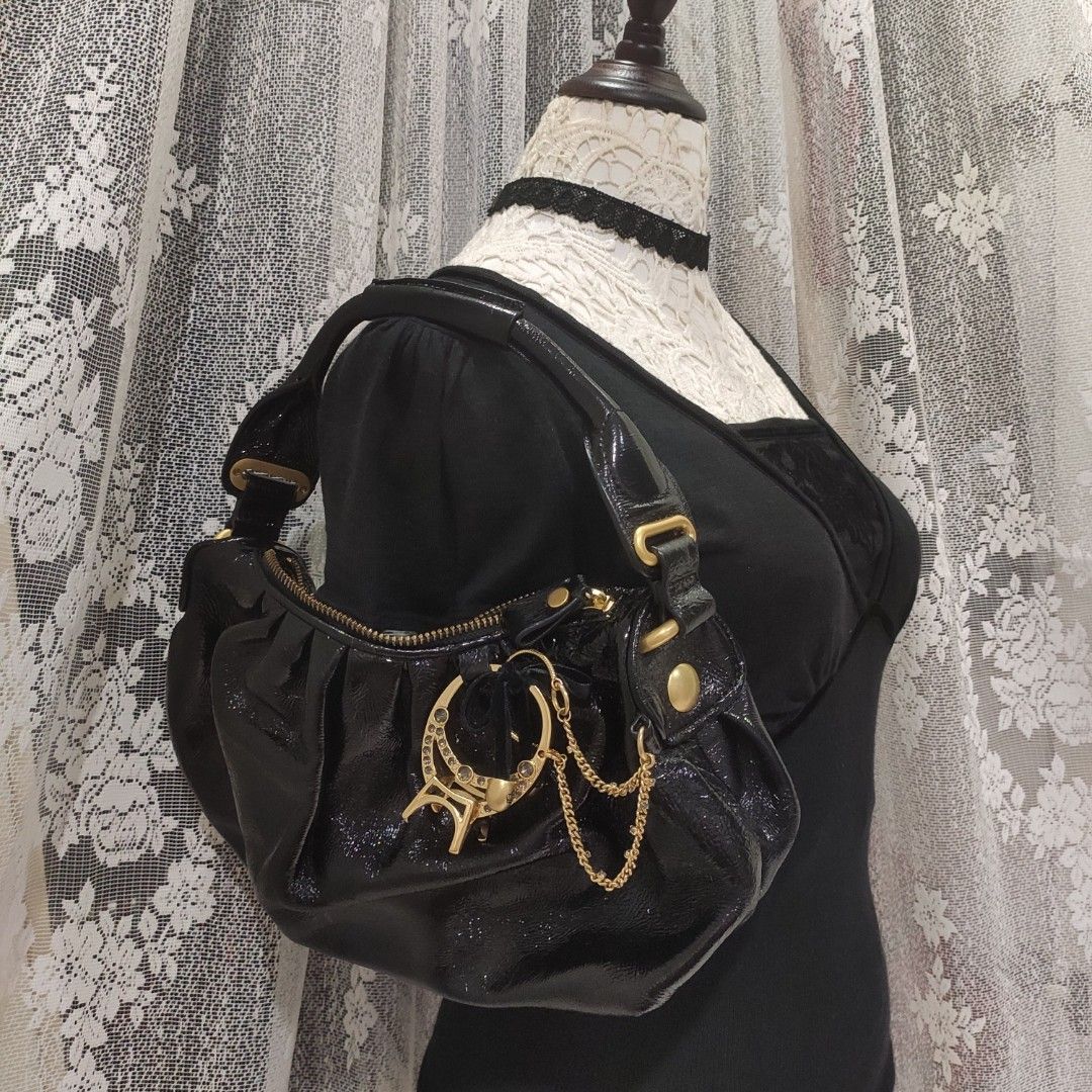 Juicy Couture velour shoulder bag in black | ASOS