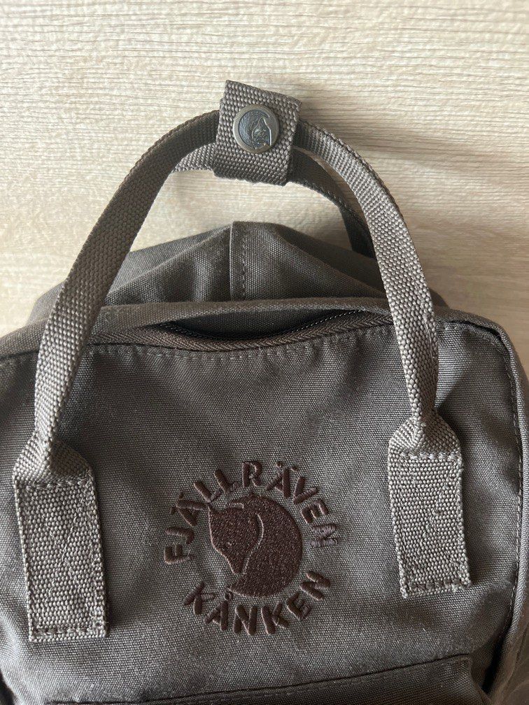 Fjallraven Re Kanken Mini Backpack Dark Olive Women s Fashion Bags Wallets Backpacks on Carousell