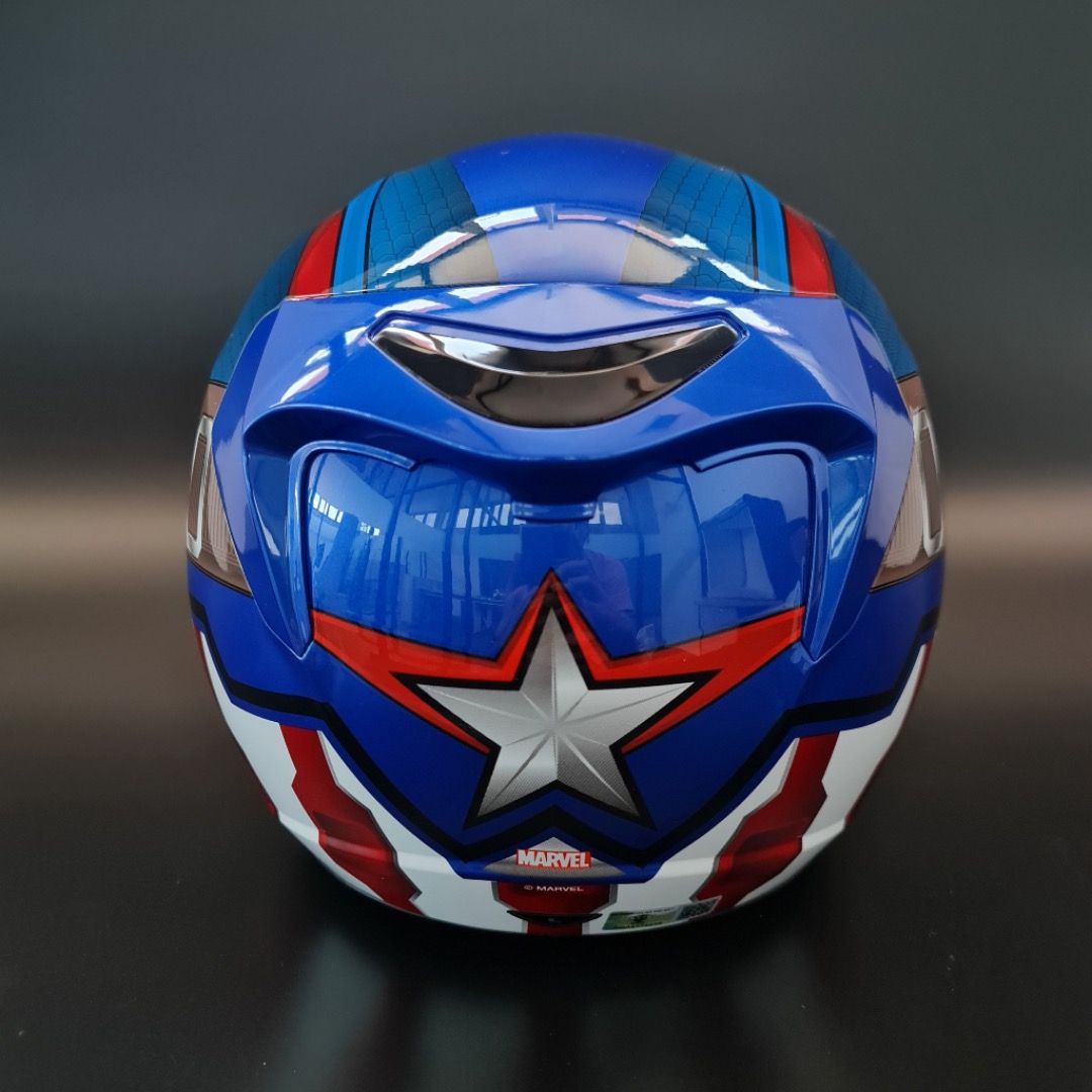 KYT MARVEL CAPTAIN AMERICA IRON MAN HELMET Motorcycles
