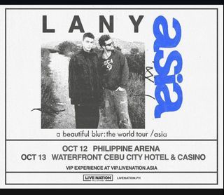 Lany: A Beautiful Blur BULACAN Ticket