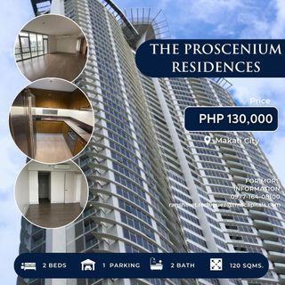 LEASE/SALE: Semi Furnished 2 Bedroom unit in The Proscenium Residences, Makati CIty