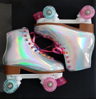 LIKU silver roller quad skates