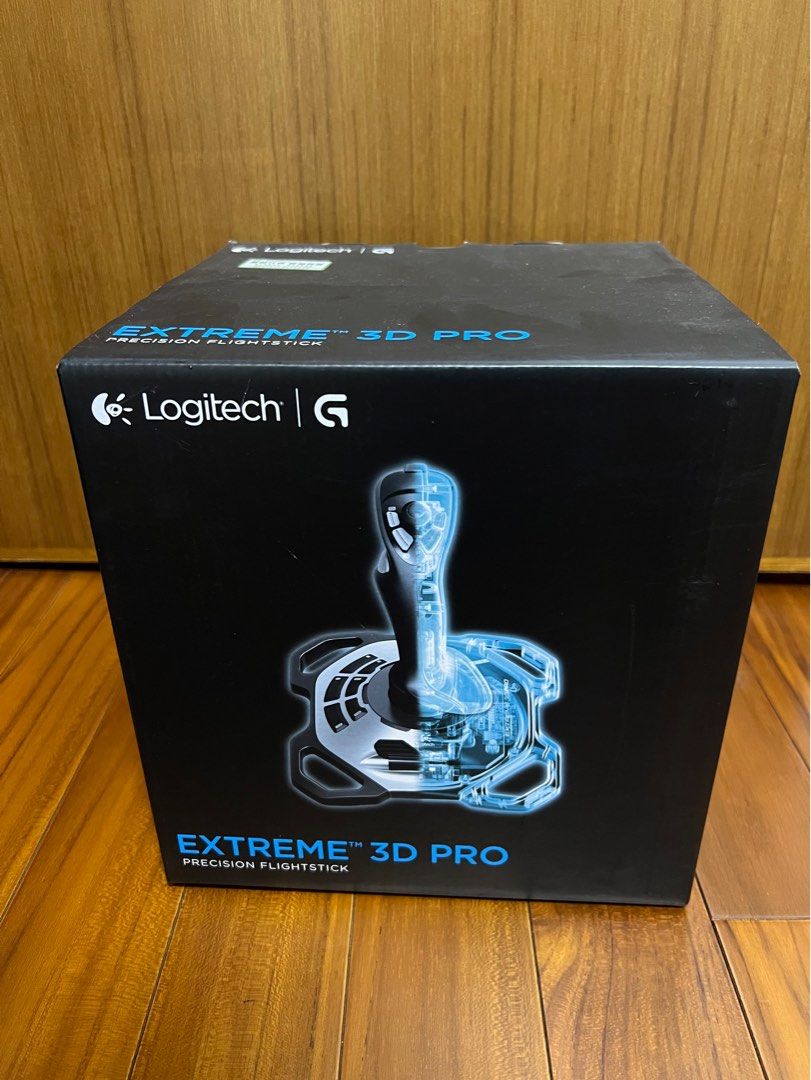 Logitech Extreme 3D pro precision fightstick 飛行控制器, 電子遊戲