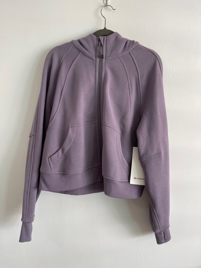 US 10] Lululemon Strawberry Milkshake Scuba Full-Zip Cropped