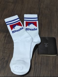Marlboro logo inspired Rhude Socks