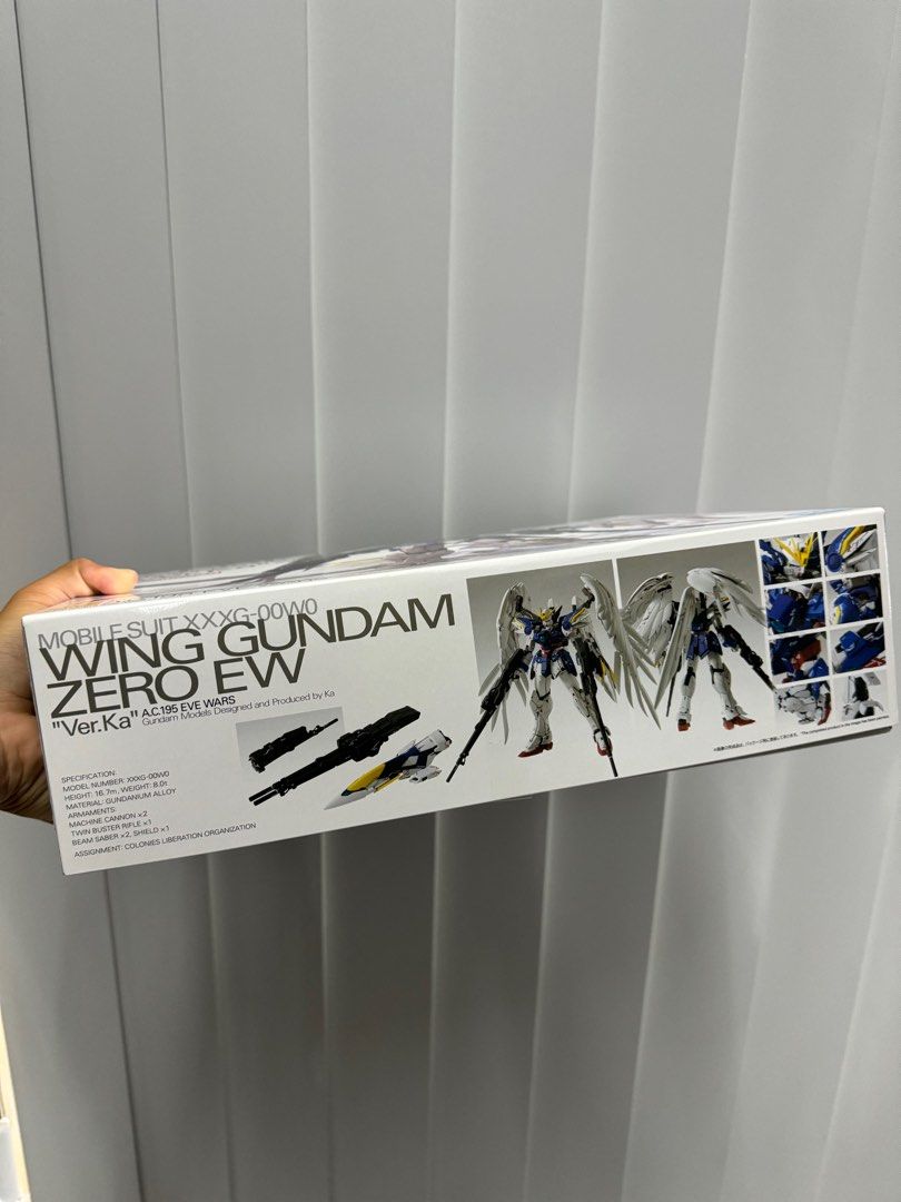 MG 1/100 Wing Zero Gundam Ver Ka (Category: Gundam Model Kits) located in Singapore. Submitted by retrosaloonenjoyer (Listing ID 1292321057, Image 2). Description: Letting go of backlog. Brand new in box Preferred pickup at admiralty mrt but can be arranged Feel free to reach out for more questions!.
