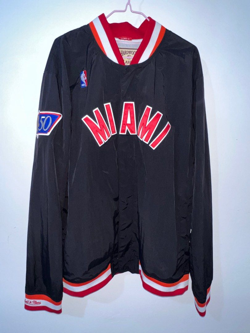 Mitchell Ness Authentic Warm Up Jacket Miami Heat Size 48 XL Carousell
