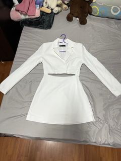 [NEGOTIABLE] ZARA Mini Blazer dress with Cut-Out Detail