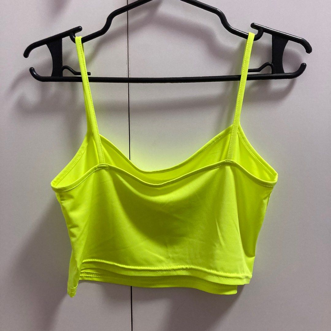 Neon Green Sleeveless Cropped Cami Top (Category: Sleeveless) located in Valenzuela. Submitted by hadestown (Listing ID 1292321718, Image 2). Description: - used once for a dance competition :) - rfs: decluttering .