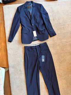 New Mango Man navy suit and pants set formal