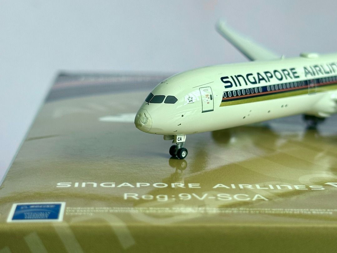 新発売の NG MODEL 1/400 シンガポールエアー 787-10 9V-SCA 航空機 