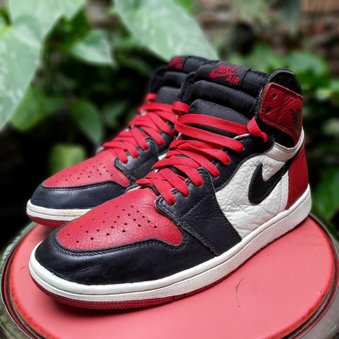 nike air jordan high bred toe second size 44/28, Fesyen Pria