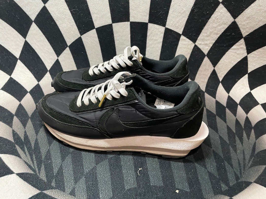 Nike x nike sacai ldワッフル 26.5 黒 sacai LDWaffle ナイロン