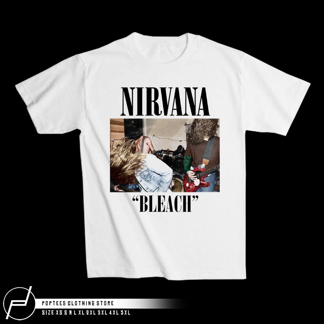 Nirvana Bleach TShirt, Men's Fashion, Tops & Sets, Tshirts & Polo Shirts on  Carousell