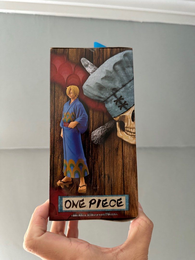 NEW 2024!! - One Piece Figure - Banpresto - DFX The Grandline Series Wano Kuni Yukata Version - Sanji (Category: Toy Figures) located in Singapore. Submitted by gameplushdeals (Listing ID 1292295739, Image 2). Description: NEW 2024!!! - One Piece Figure - Banpresto - DFX The Grandline Series Wano Kuni Yukata Version - Sanji 🦵🏻🧑🏼‍🍳👘 Caught in Round 1 Arcade in Japan! Box in mint condition.