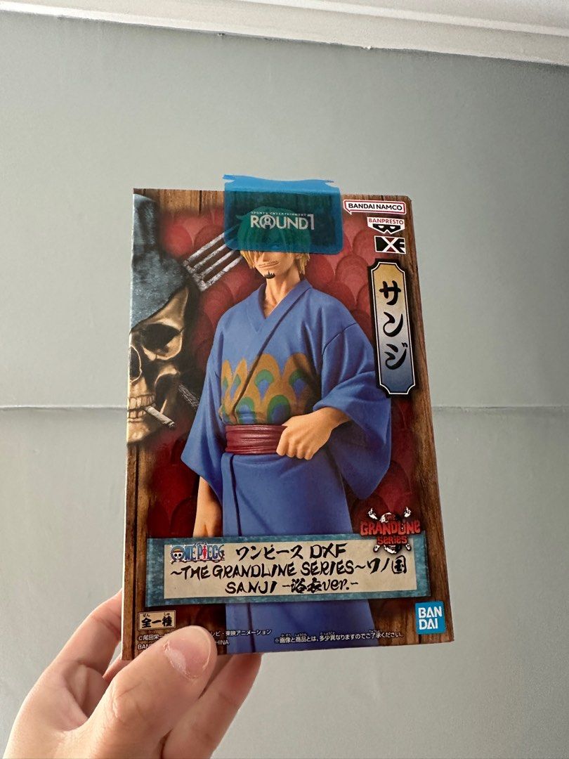 NEW 2024!! - One Piece Figure - Banpresto - DFX The Grandline Series Wano Kuni Yukata Version - Sanji (Category: Toy Figures) located in Singapore. Submitted by gameplushdeals (Listing ID 1292295739, Image 1). Description: NEW 2024!!! - One Piece Figure - Banpresto - DFX The Grandline Series Wano Kuni Yukata Version - Sanji 🦵🏻🧑🏼‍🍳👘 Caught in Round 1 Arcade in Japan! Box in mint condition.