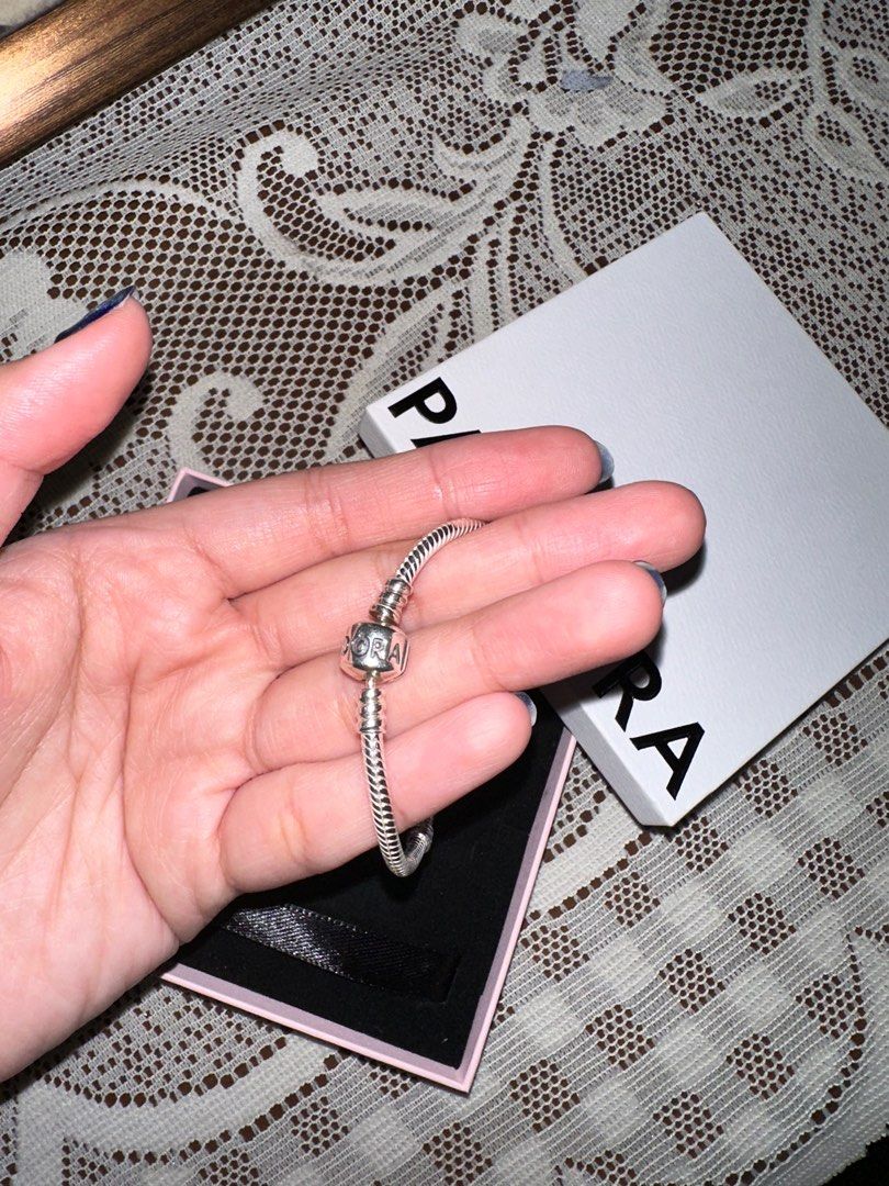 Pandora Moments Snake Chain Bracelet Silver, Fesyen Wanita