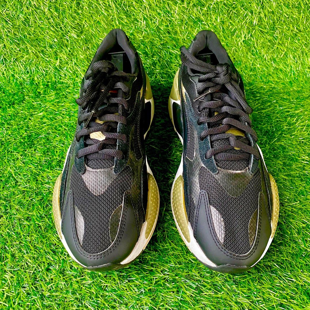 Puma RS X3 Black Gold Men s Fashion Footwear Sneakers on Carousell